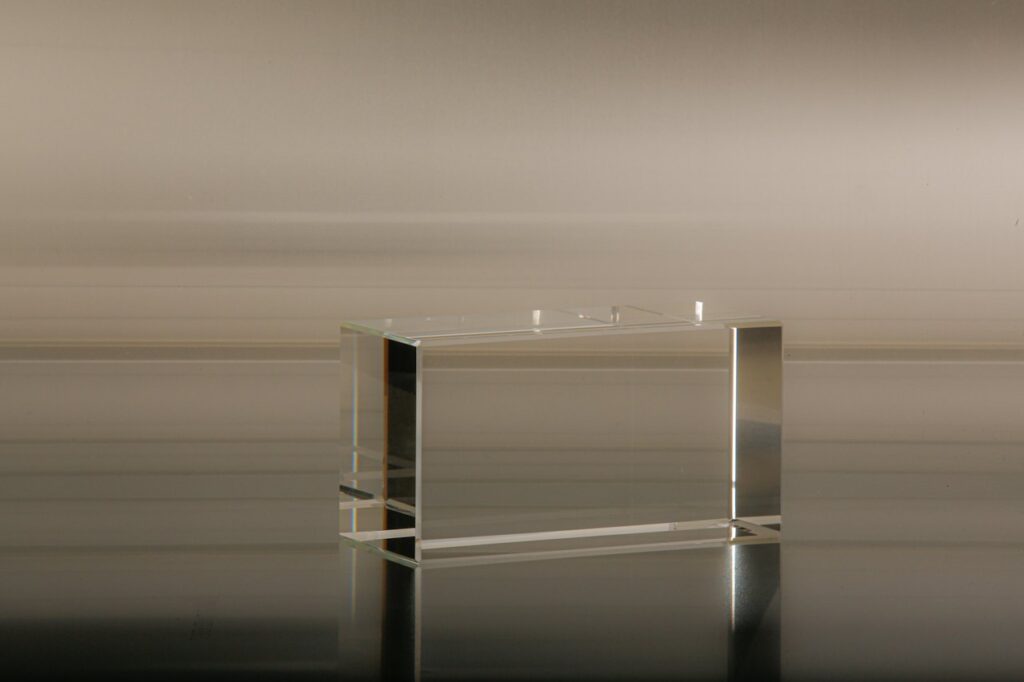 Acrylglas Maschinenschild transparent